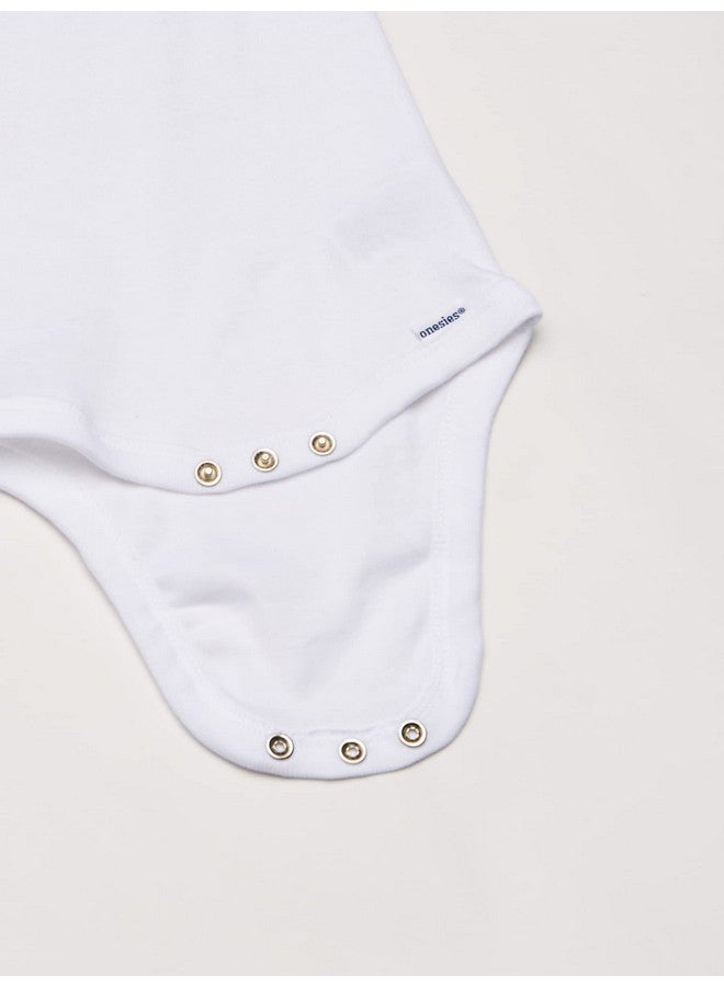 Gerber Gerber Baby 5-Pack Solid Onesies Bodysuits, White, 4T  - Image 2