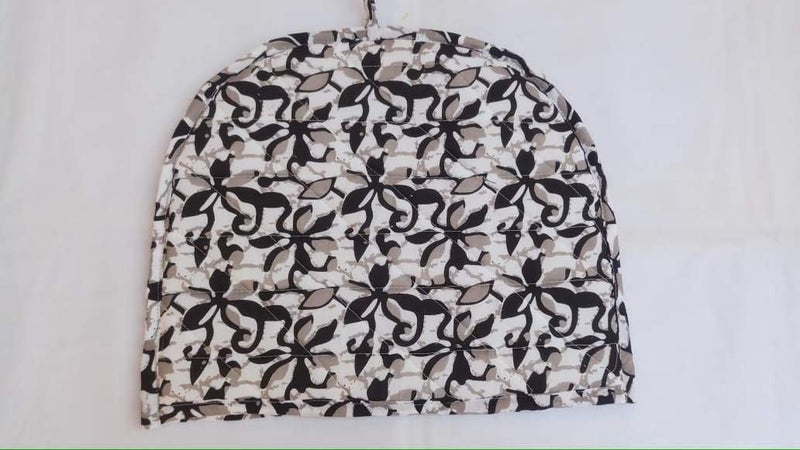 Malan Bai Mandala Tea Cozy Cover White Hand Block Winter Tea Cozy Cotton Tea Kettle Warmer Pot Cover Hot Coffee Cover Handamde Kitchen Décor Brand: Malan Bai (Pattern 50) - Image 1