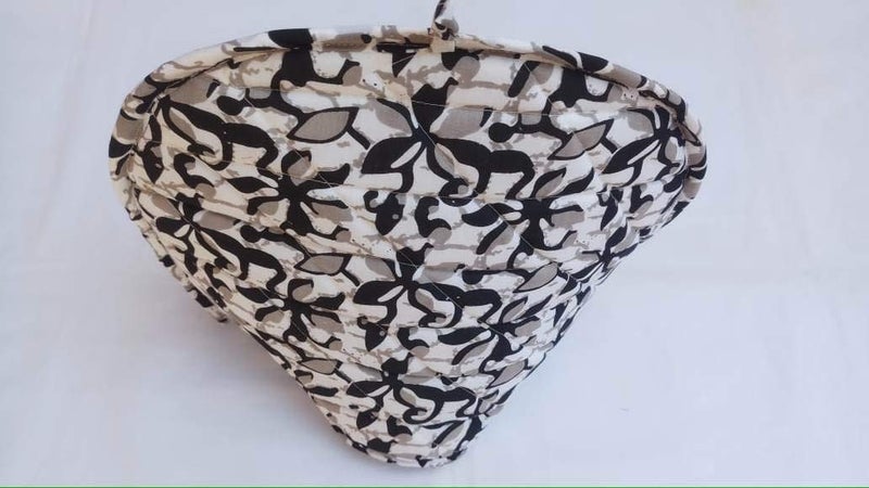 Malan Bai Mandala Tea Cozy Cover White Hand Block Winter Tea Cozy Cotton Tea Kettle Warmer Pot Cover Hot Coffee Cover Handamde Kitchen Décor Brand: Malan Bai (Pattern 50) - Image 3