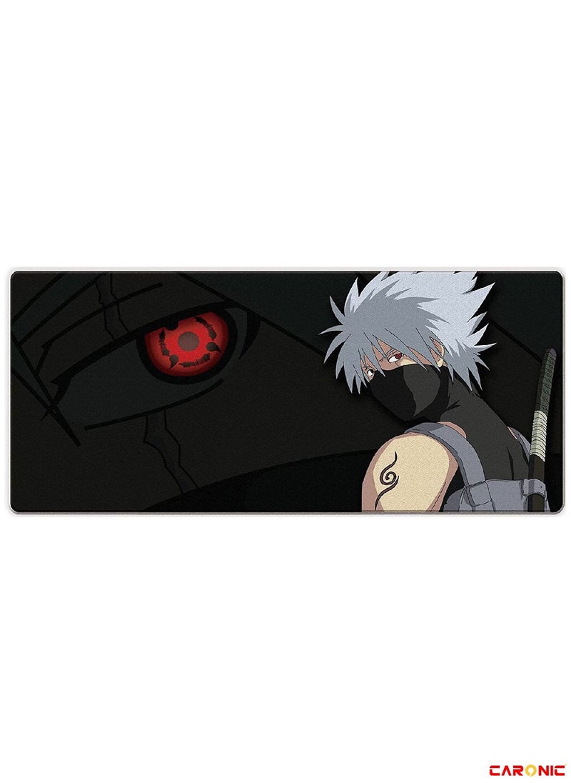 CARONIC - Large Gaming Mouse Pad with Superior Micro Weave Cloth Extended Desk Mousepad with Stitched Edges Non-Slip Base Water Resist Keyboard Pad For Gamer And Office Home Naruto - Image 1