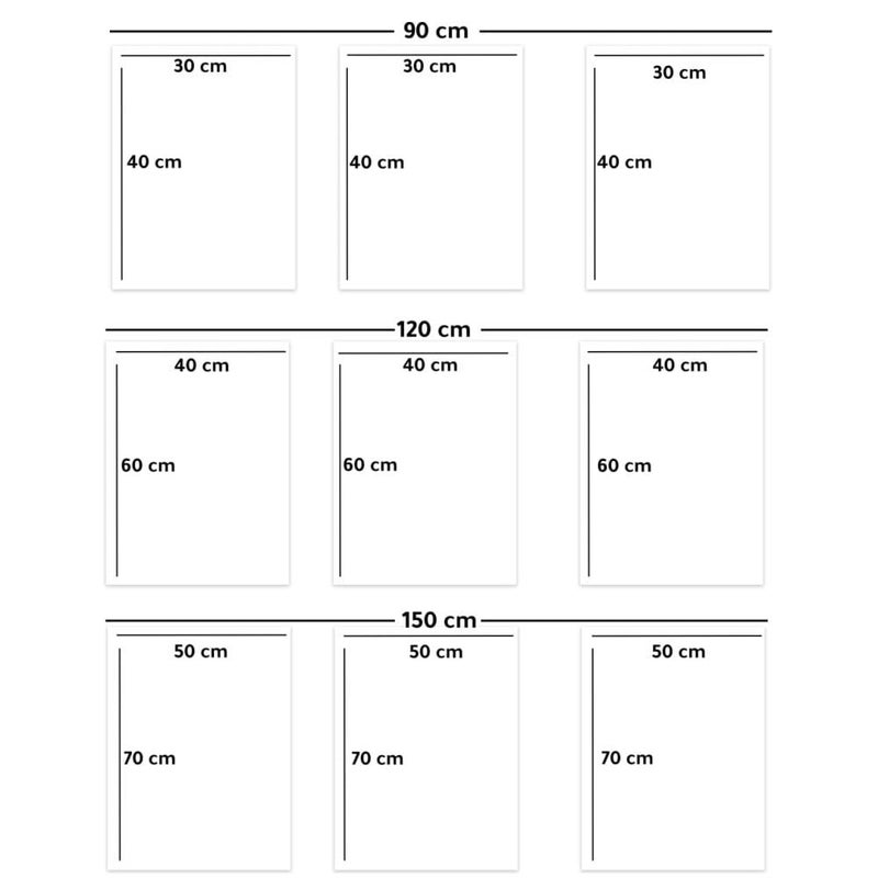 Marktna Three flamingo-themed canvas panels with a hollow frame, measuring (150×70), three pieces - Image 3