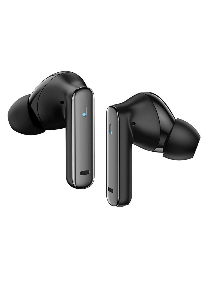 Recci True Wireless Earbuds with Strong Active Noise Cancelling, 38dB ANC and Dual-Mic ENC Bluetooth Headphones, Powerful bass, 44H Playtime, Bluetooth 5.3, Intelligent Touch Control, Sport Earbuds for iPhone, Android, Black  - Image 2