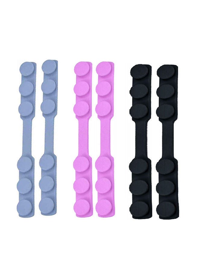 NIBEMINENT 6-Piece Adjustable Anti-Slip Mask Strap Extension Ear Hook Set Multicolour - Image 1