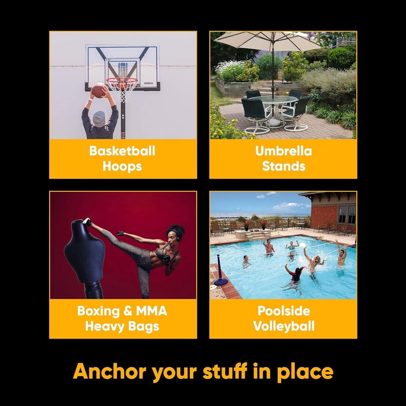 AnchorGel Sand & Sand Bag Alternative Polymer | A Smarter Way to Keep Equipment from Tipping Over | Keep Portable Basketball Hoops, Umbrellas & Items with a Base from Falling | Made in USA (16oz) - Image 3