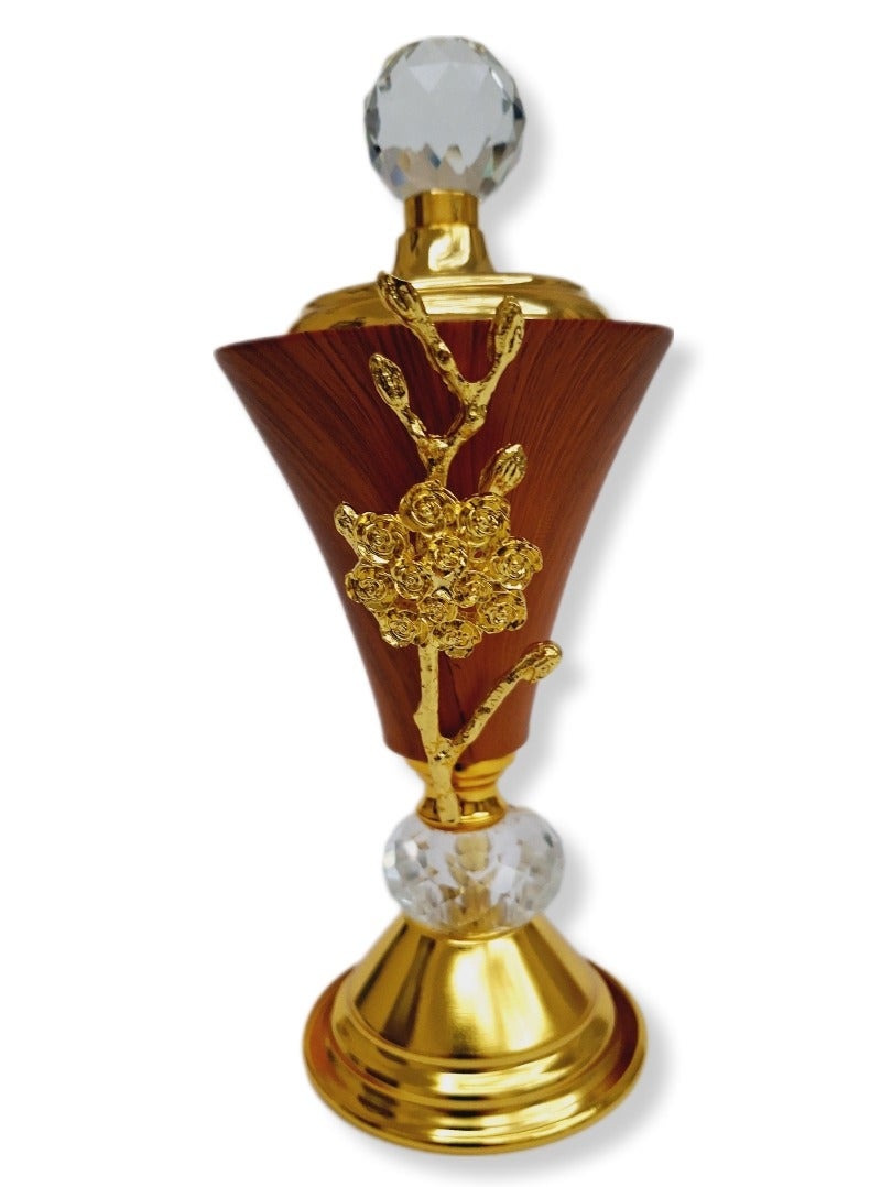 Al Zaabiah Brown & Gold Incense Burner - Image 1