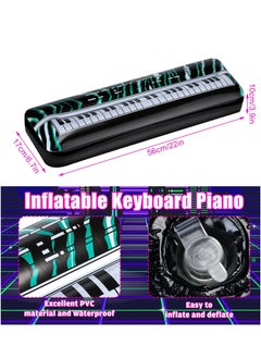 Excefore Inflatable Keyboard, Piano Rock Star Toys, Party Props, Electric Blow up Keyboard, Piano Rock and Roll Party Decorations for Kids, 80s 90s Themed Party Carnival Birthday Supplies(2PCS)  - Image 3