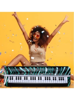 Excefore Inflatable Keyboard, Piano Rock Star Toys, Party Props, Electric Blow up Keyboard, Piano Rock and Roll Party Decorations for Kids, 80s 90s Themed Party Carnival Birthday Supplies(2PCS)  - Image 5
