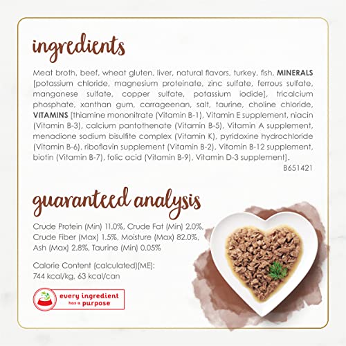 Fancy Feast Purina Fancy Feast Wet Cat Food Natural Gourmet Naturals Beef Recipe in Wet Cat Food Gravy - (Pack of 12) 3 oz. Cans - Image 5
