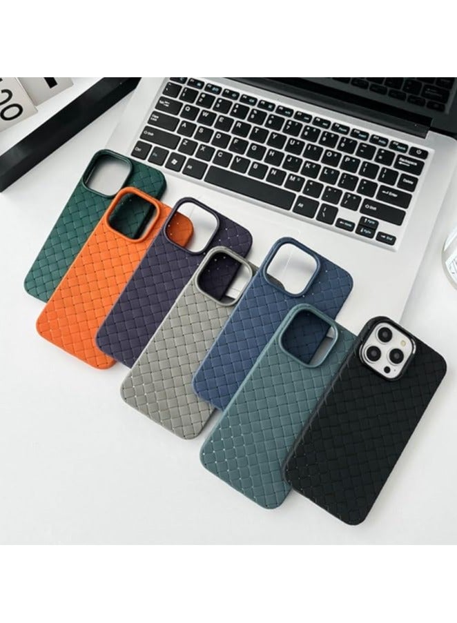 ARNOTEC Suitable for iphone15pro all-inclusive BV design woven straight edge breathable and cooling mobile phone case soft case  - Image 3