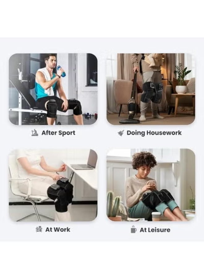 Wireless knee massager with heat – 3-in-1 heating pad with vibration and 3 adjustable intensity levels - Image 4