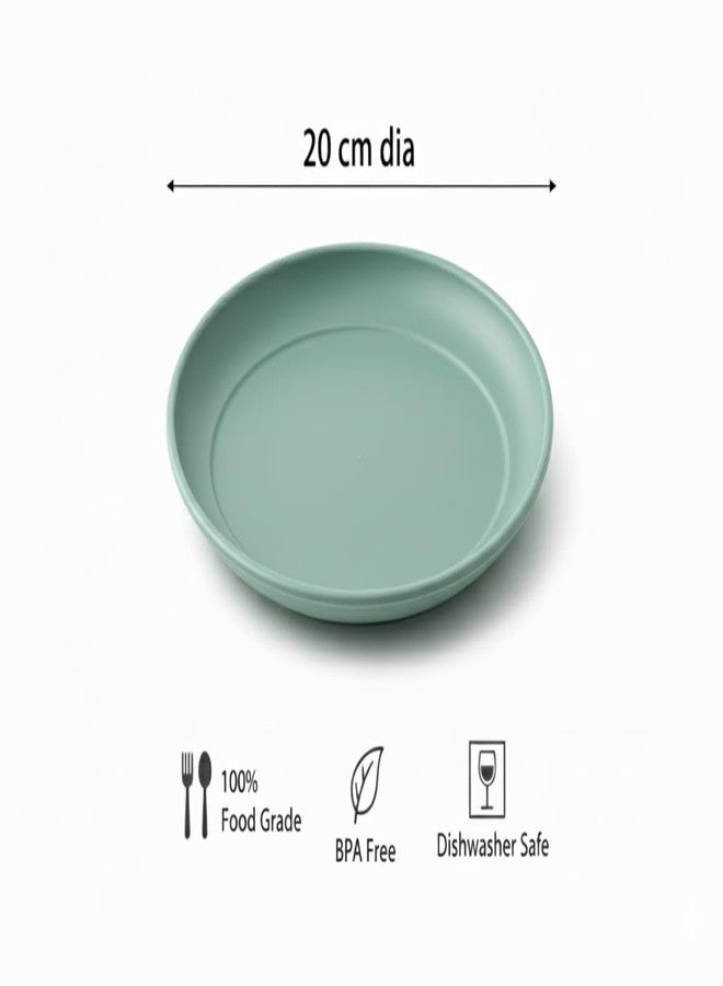 All Time Treats Round Plates Set of 6 | BPA Free | Food Grade Safe | Microwave & Dishwasher Safe | for Dinning & Gifting | Party Plates | Lightweight | Picnic Plates | Multicolor - Image 4