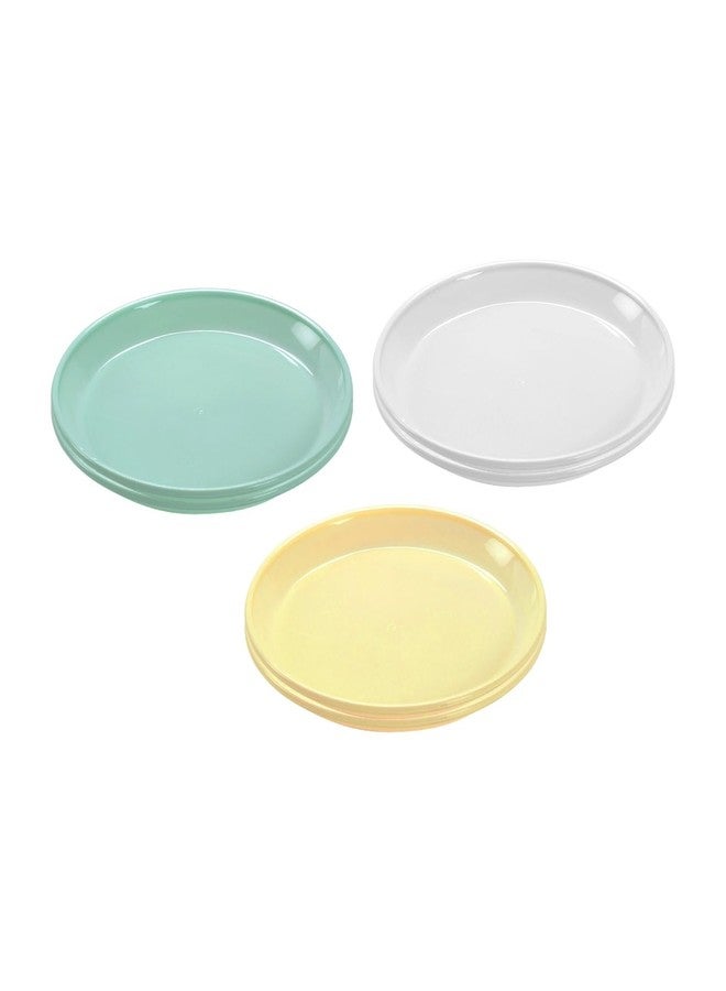 All Time Treats Round Plates Set of 6 | BPA Free | Food Grade Safe | Microwave & Dishwasher Safe | for Dinning & Gifting | Party Plates | Lightweight | Picnic Plates | Multicolor - Image 3