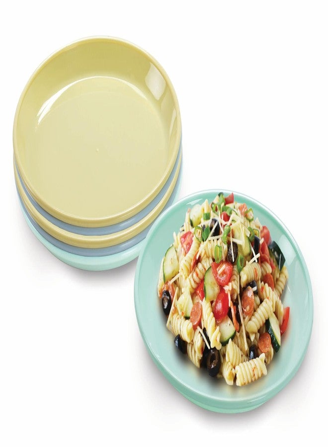 All Time Treats Round Plates Set of 6 | BPA Free | Food Grade Safe | Microwave & Dishwasher Safe | for Dinning & Gifting | Party Plates | Lightweight | Picnic Plates | Multicolor - Image 2
