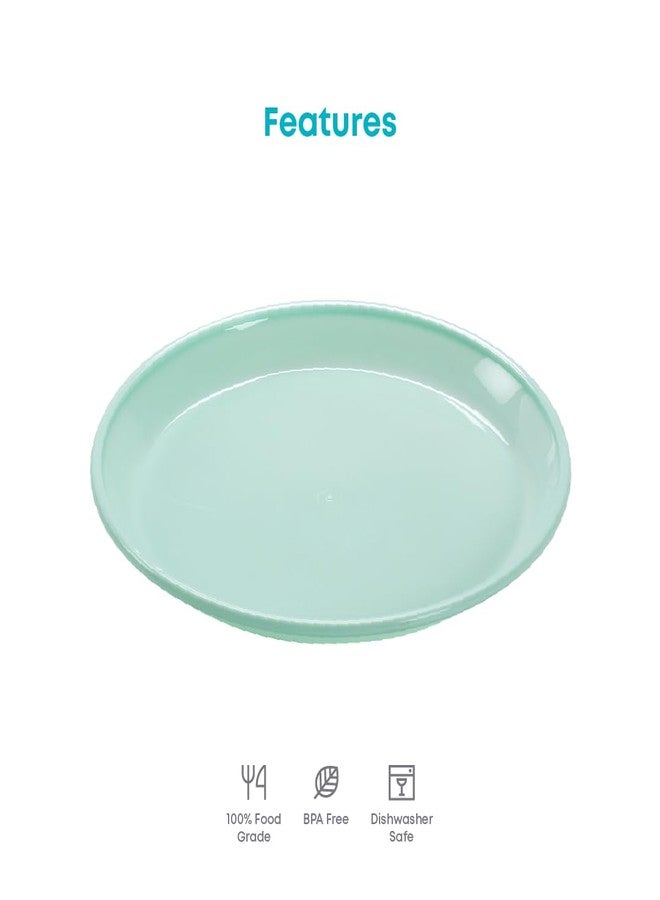 All Time Treats Round Plates Set of 6 | BPA Free | Food Grade Safe | Microwave & Dishwasher Safe | for Dinning & Gifting | Party Plates | Lightweight | Picnic Plates | Multicolor - Image 5