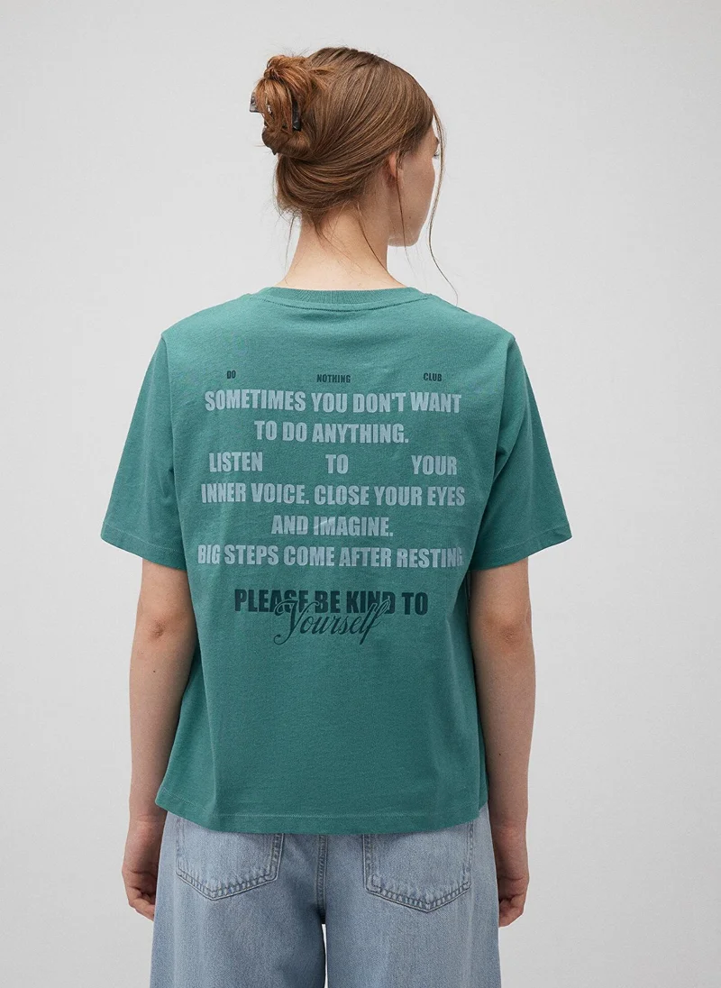 MAVI Back Printed Green T-Shirt