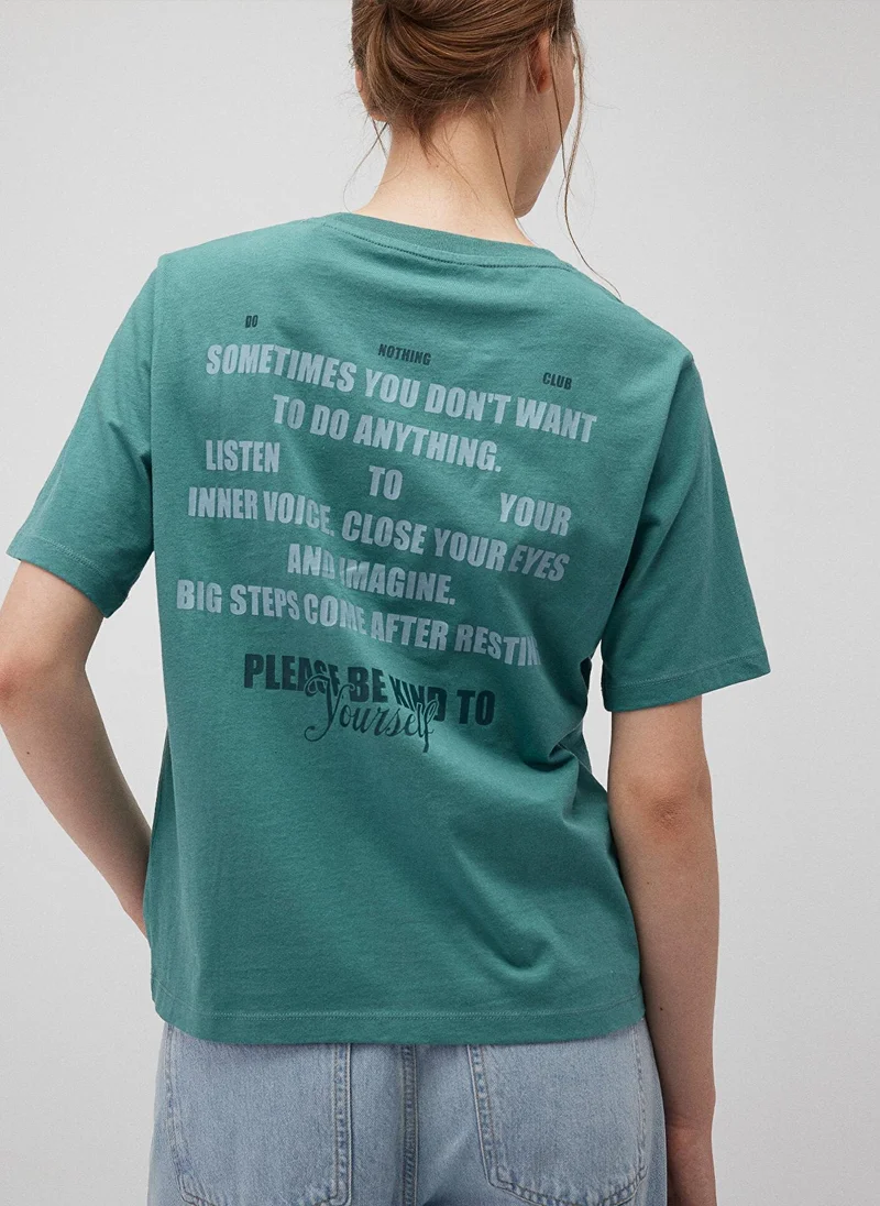 MAVI Back Printed Green T-Shirt
