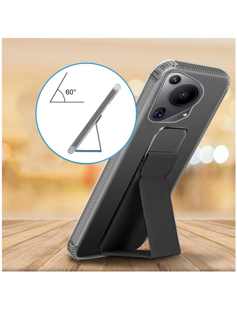 Wtech TPU Hand Grip Air Pillow Case Cover For Huawei Pura 70 Ultra 5G 2024 Clear/Black - Image 3