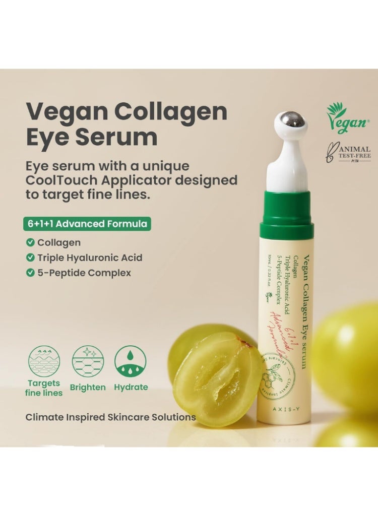 AXIS-Y Dark Circles, Fine Lines & Dark Spots Solution – AXIS-Y Vegan Collagen Eye Serum + Dark Spot Correcting Glow Serum Brightening & Firming Set - Image 4