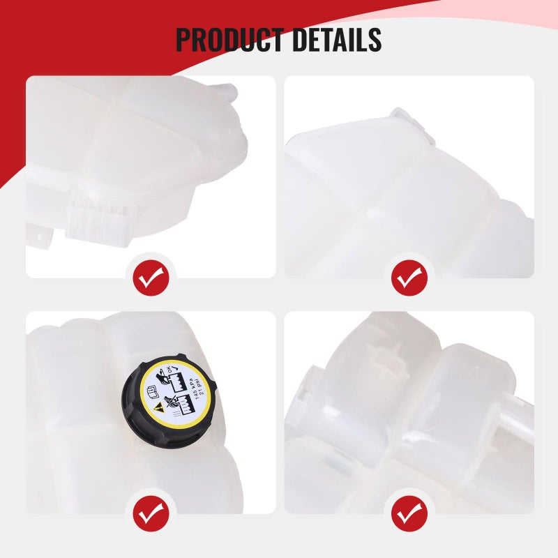 TOPAZ TOPAZ CV6Z-8A080-C Coolant Reservoir Bottle Radiator Overflow Expansion Tank with Cap for Ford Escape Transit Connect  - Image 2