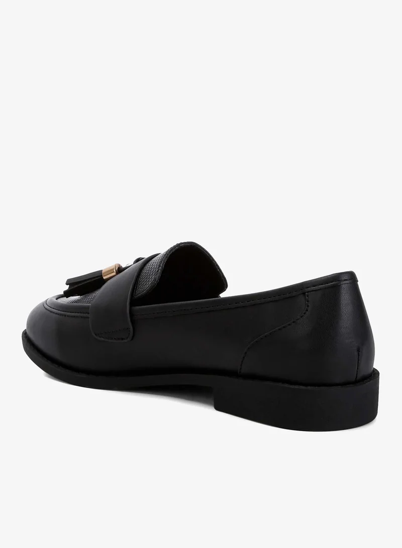 London Rag Black Tassels Detail Loafers in Black for Women | Best Price UAE