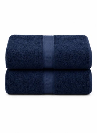 Navy Bath Towel Set – 600 GSM