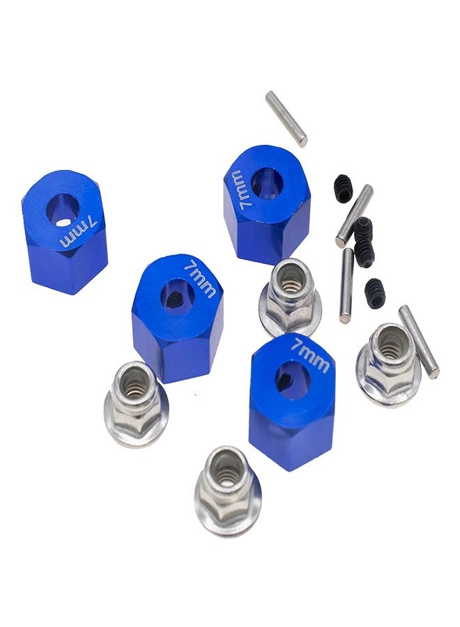 GTHELE Aluminum 12mm Hex Wheel Hubs w/Axle Pins Nuts Replacement of 1654 for RC Traxxas 1/10 Slash 4x4,Stampede 4WD (4-Pack) - Image 3
