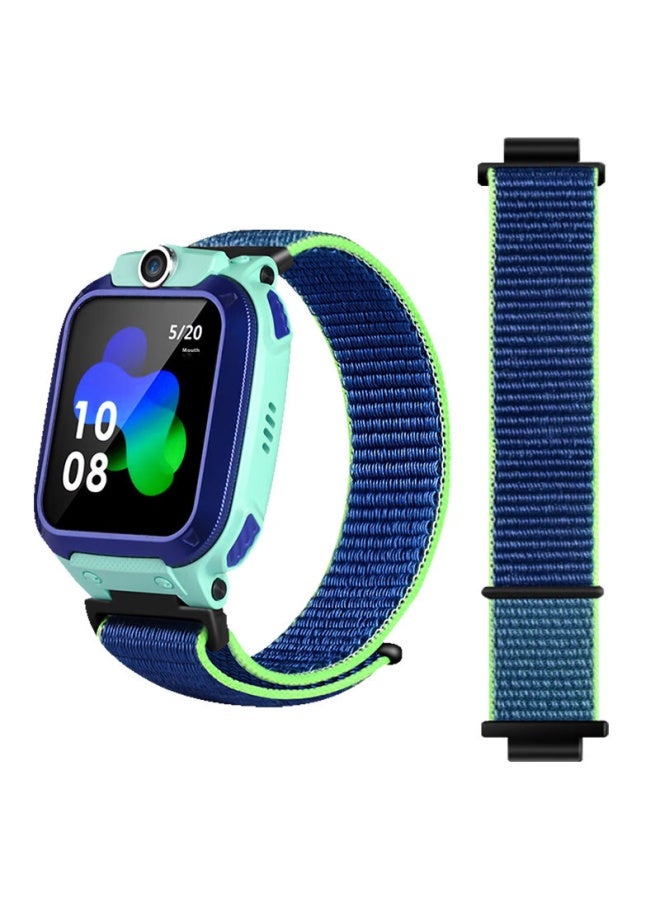 Kmaxai Woven Watch Strap Compatible With Xiaotiancail Children's Smarches Z9/6p/8a/10/q2a/q1r/d3 Dopamine Sports Watch Band, Nylon Loop Velcro, Lime Green - Image 2