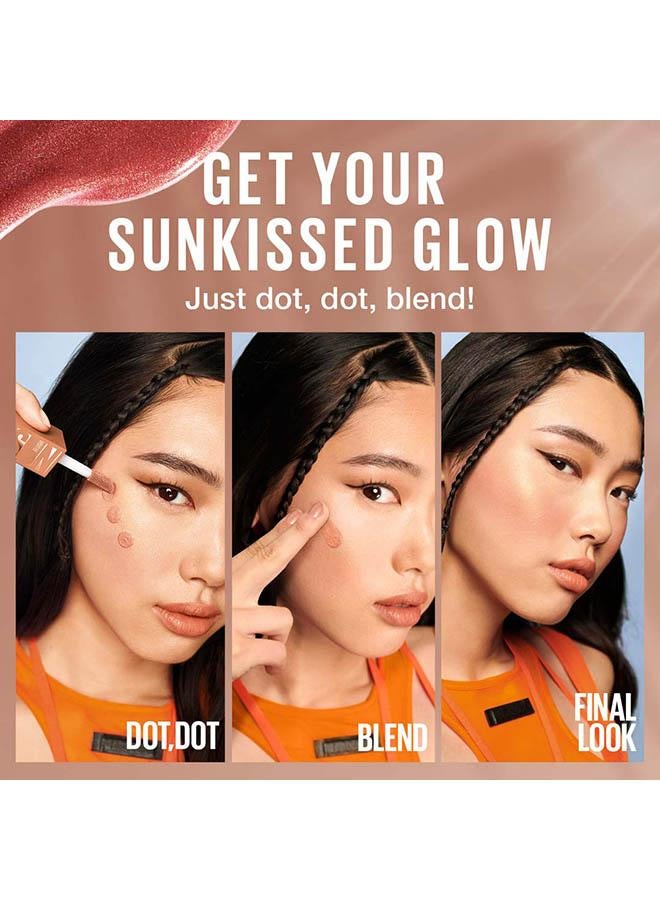 MAYBELLINE NEW YORK Sunkisser Liquid Glow Blush With Vitamin E, 03 Sol Search - Image 4