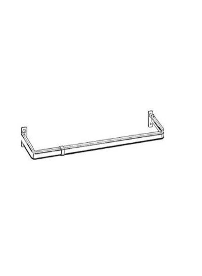 Kirsch Lock Seam Curtain Rod 1 1/4 Inch Clearance 18"-28" - Image 3