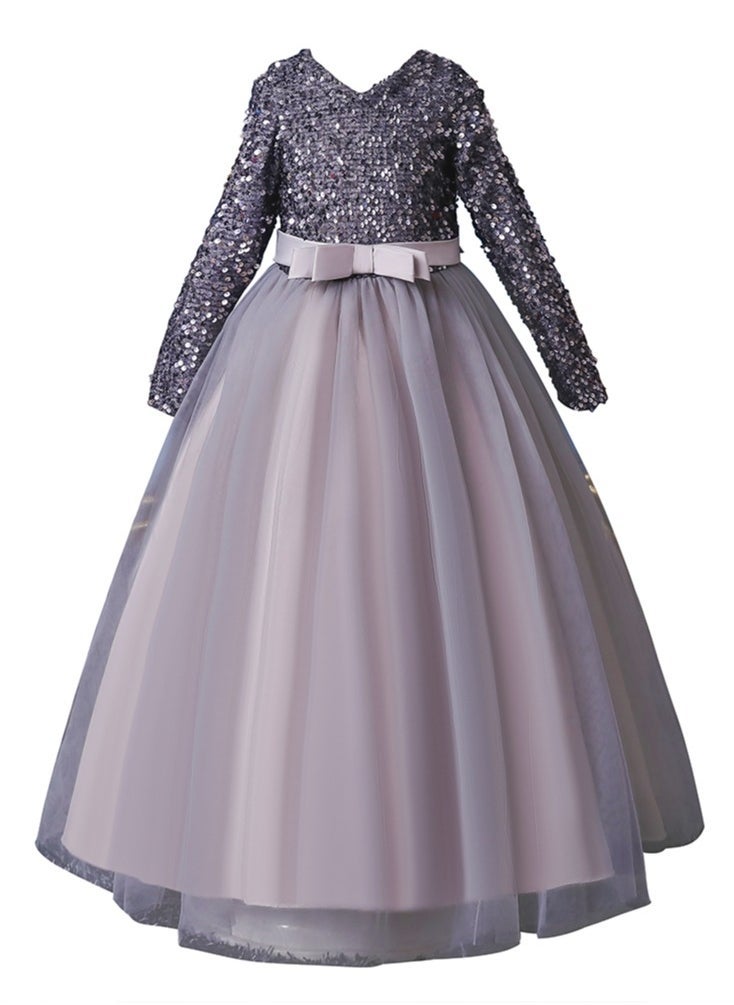 D'Daniela Sequin Bodice Tulle Dress - Image 1