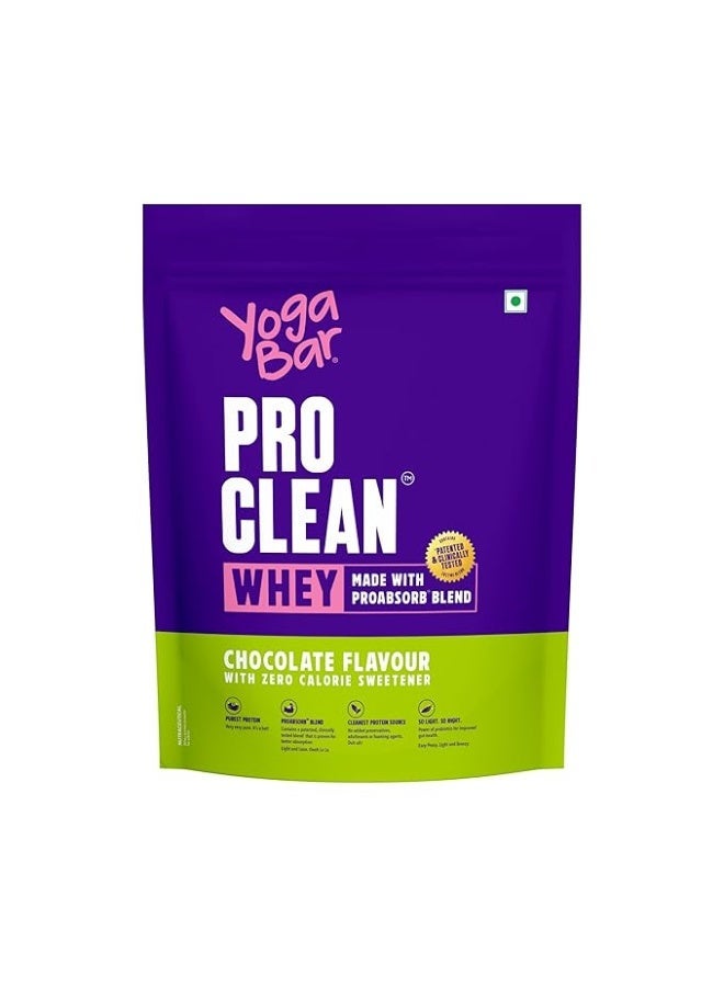 Yogabar ﻿Yogabar Pro Clean Whey Protein Chocolate with Zero Calorie Sweetener | 25g Protein per Serve | Made with ProAbsorb Blend | 907g + Free Pro Clean Creatine 100g | Unflavoured Monohydrate - Image 4