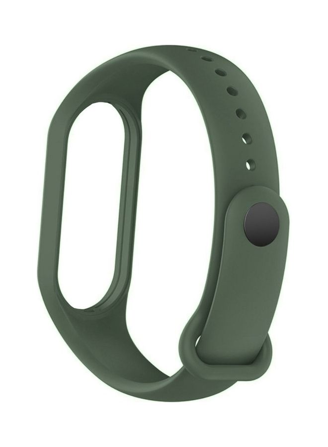 NIBEMINENT Xiaomi Mi Band 7 Replacement Strap Soft Silicone Watch Sport Wristband Bracelet Compatible with Smart Fitness Tracker 2022 Release Olive Green - Image 2