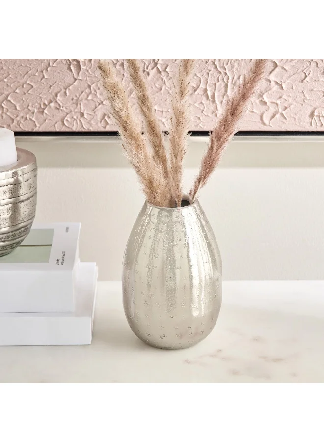 هوم بوكس Avya Metal Etched Vase - 10x10x15 cm