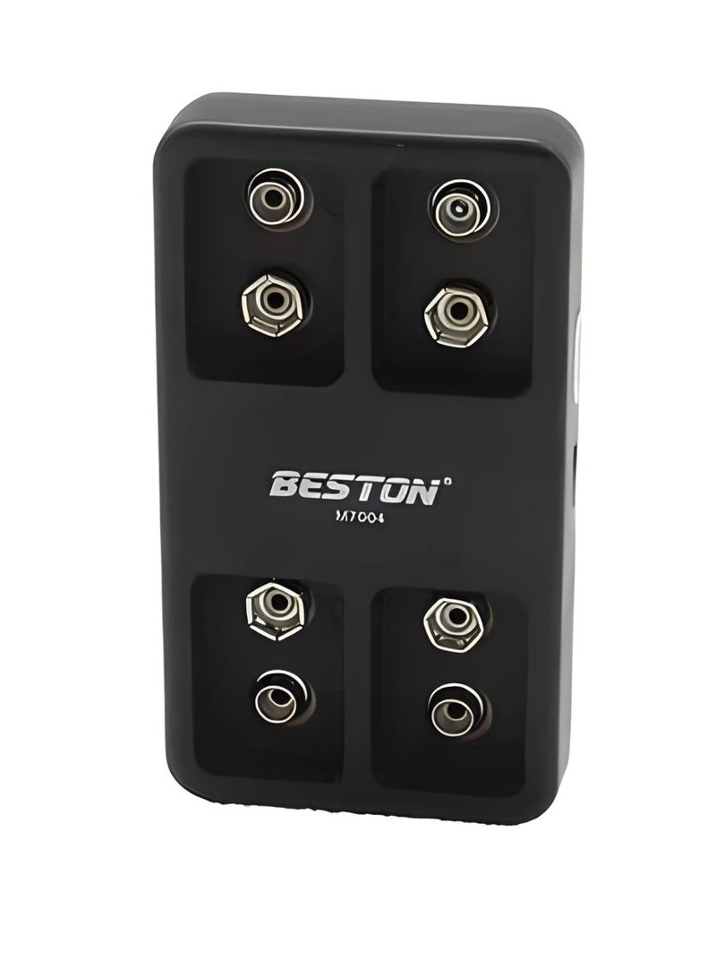 بيستون Beston M7004 شاحن USB ذكي لشحن بطاريات 9V – شاحن سريع بأربع قنوات مستقلة مع حماية متقدمة - Image 3
