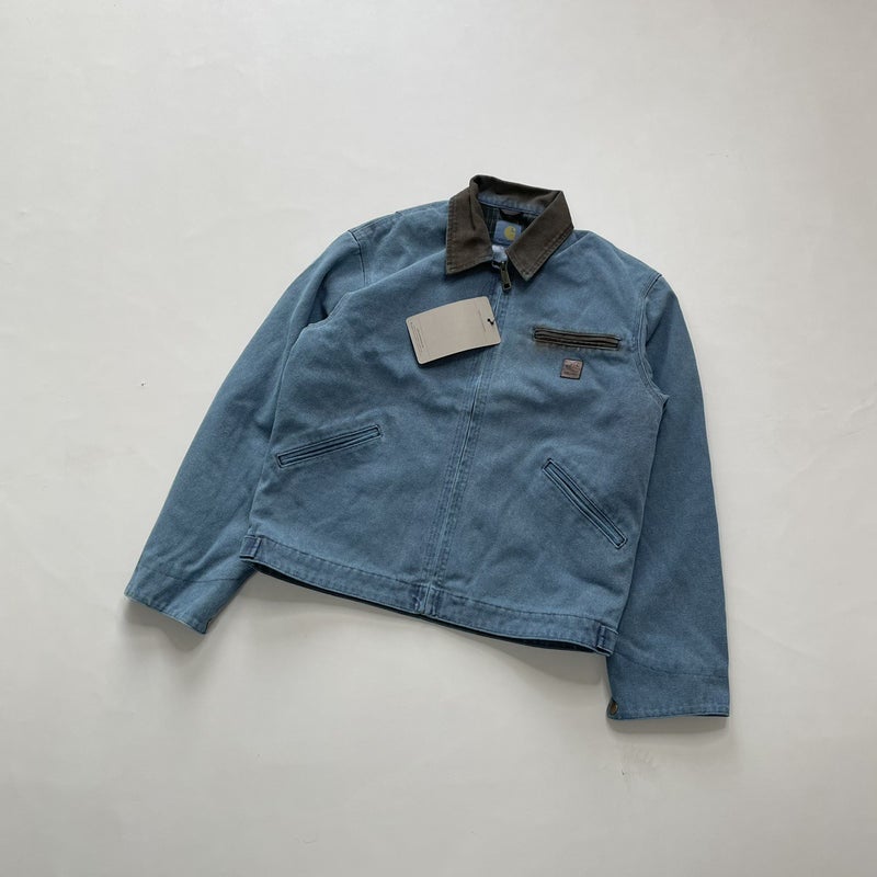 High-Quality Carha Second-Hand J97 Detroit American Work Jacket Loose Lapel Zipper Jacket for Men Washed khaki - Image 2