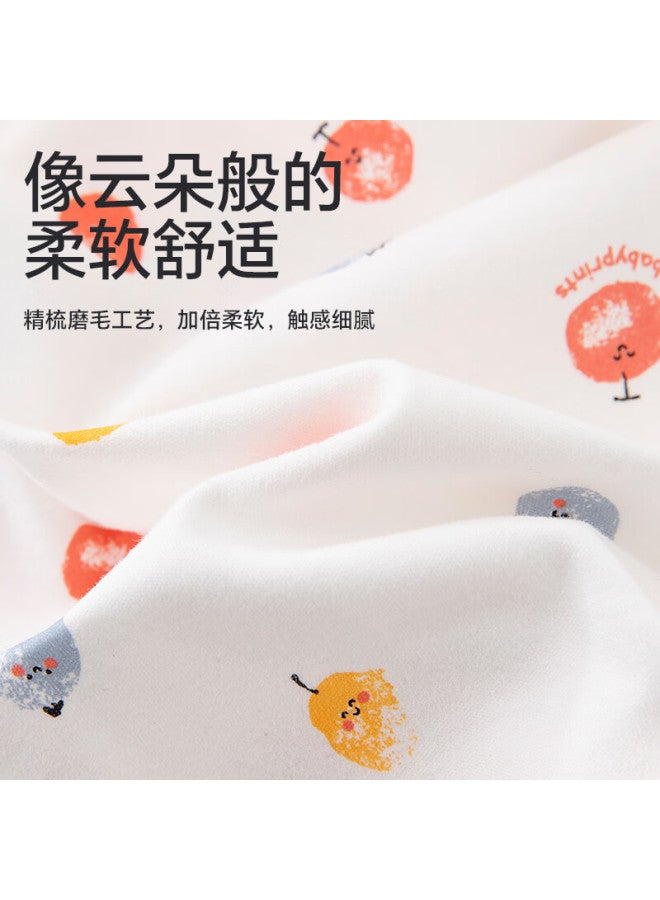 Babyprints Babyprints Baby Onesie 1-3 Months Baby Pure Cotton Romper Long Sleeve Bodysuit Four Seasons Underwear Belly Protection Good Persimmon 66  - Image 5