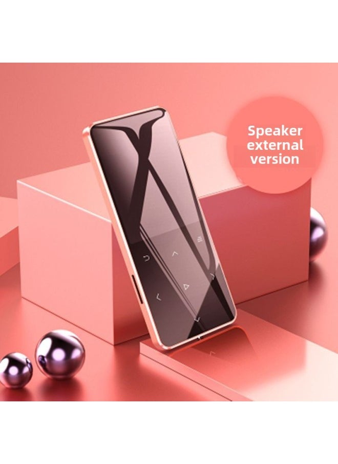 Generic - Bluetooth Mp3 Player Student Edition Music Walkman Mp4 Screen Novel P3 Songs Mini Mp5 More Than Room-Body Color:Metal Touch Version [with Bluetooth] Pink✦-Memory Capacity:32g Memory [comes With A Full Set Of Accessories]✦ - Image 1