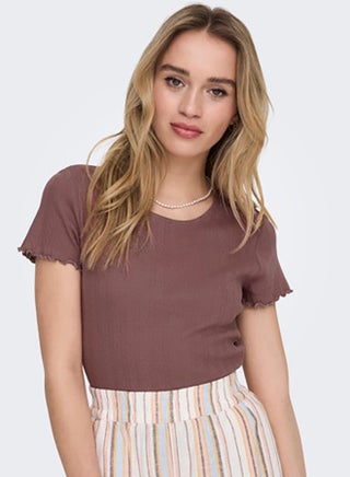 ONLY Womens Carlotta Shortsleeve Top Juniors - pzsku/Z055DCEF47856C50ECED1Z/45/1747657600/1218a2cf-05cd-4cae-a6fd-82a9220c74fd