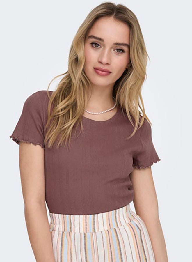 ONLY Womens Carlotta Shortsleeve Top Juniors