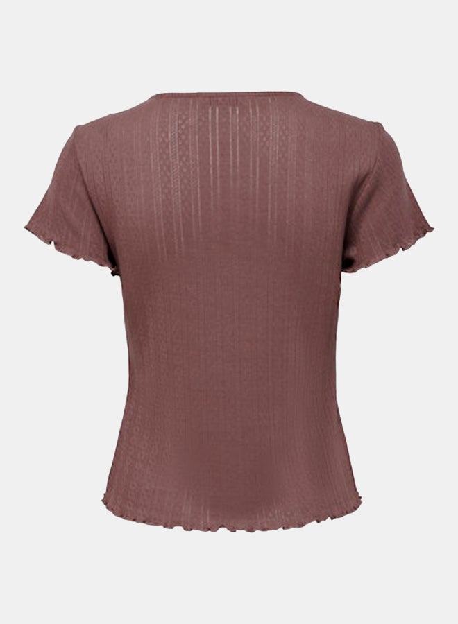 ONLY Womens Carlotta Shortsleeve Top Juniors