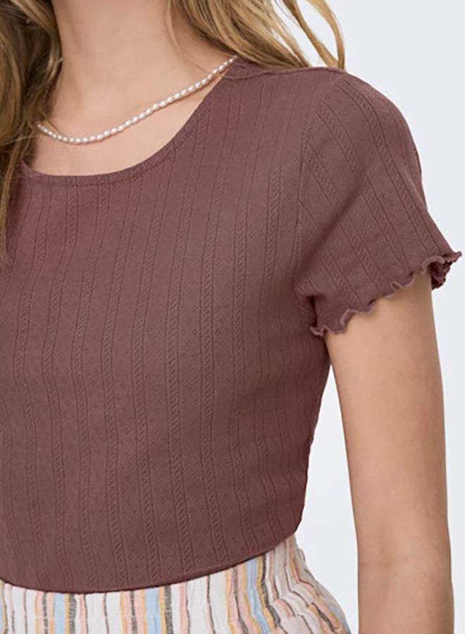ONLY Womens Carlotta Shortsleeve Top Juniors