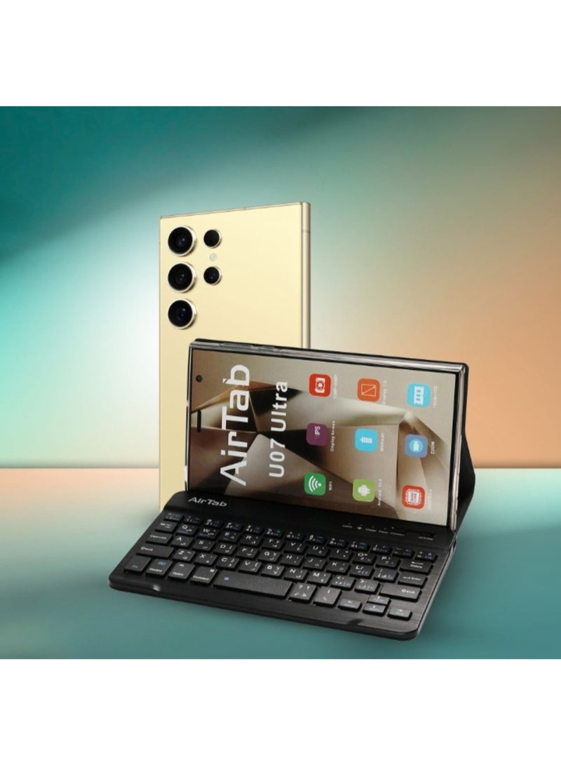 AirTab U07 UItra Tablet, 7-inch screen, supports SIM cards, 1TB memory, 16GB RAM, with keyboard - Image 1