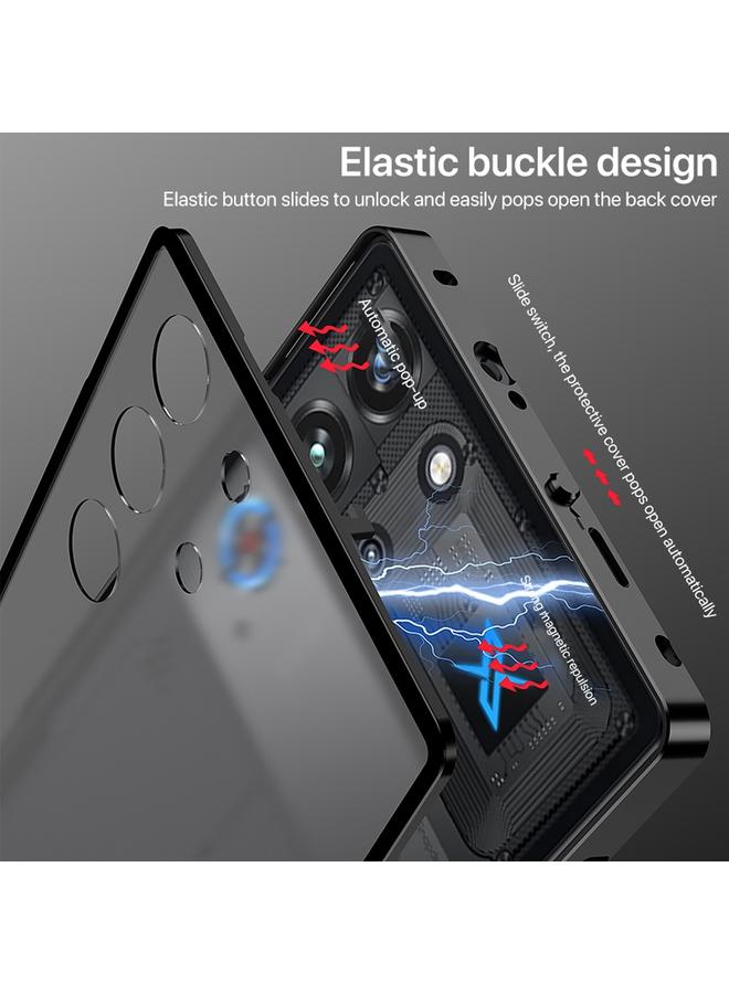 إيروريكس جراب لهاتف ZTE nubia Red Magic 10 Pro / 10 Pro+ جراب معدني غير لامع مع مشبك - Image 5