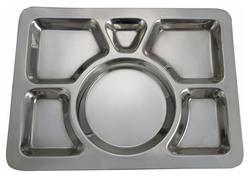 Winco 6Compartment Mess Tray Style A