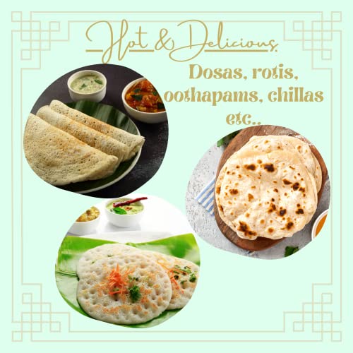 TRILONIUM Triple Seasoned Cast Iron Concave Roti - Dosa Tawa 28 cms, Weighs 2.5 kgs - Image 5
