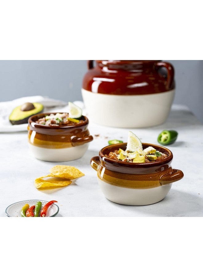 Kook وعاء شوربة البصل، من كوك، شوربة البصل الفرنسية، أوعية آمنة للاستخدام في الفرن، أكواب شوربة، خزف، مقابض، حجرية، آمنة في غسالة الصحون، الميكروويف، الفرن والشواء سعة قياسية 16 أونصة وسعة كاملة 18 أونصة - Image 3