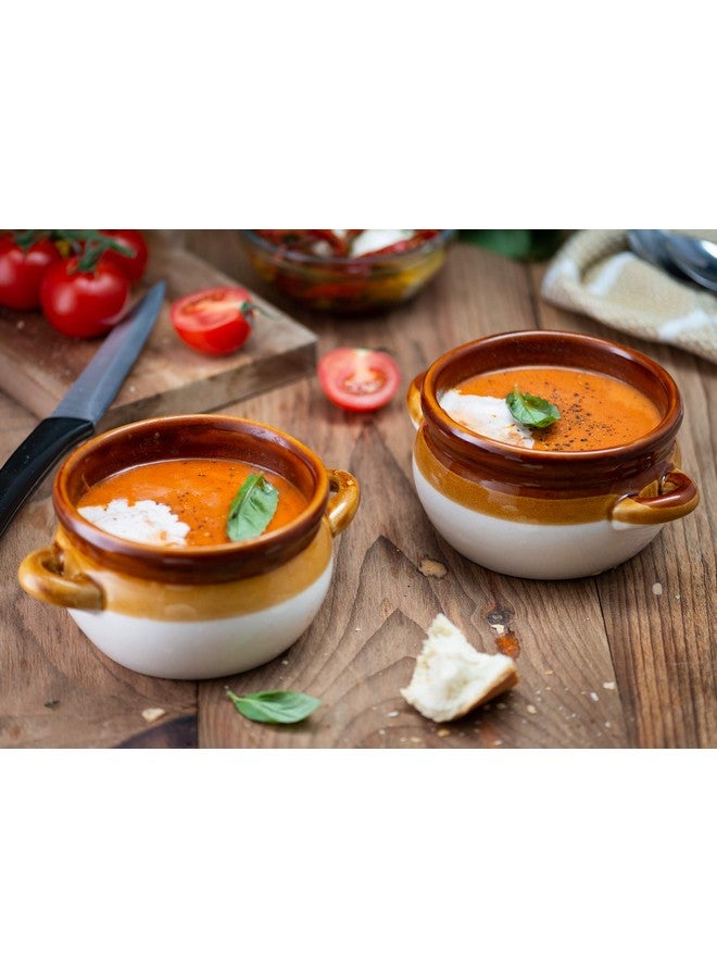 Kook وعاء شوربة البصل، من كوك، شوربة البصل الفرنسية، أوعية آمنة للاستخدام في الفرن، أكواب شوربة، خزف، مقابض، حجرية، آمنة في غسالة الصحون، الميكروويف، الفرن والشواء سعة قياسية 16 أونصة وسعة كاملة 18 أونصة - Image 5