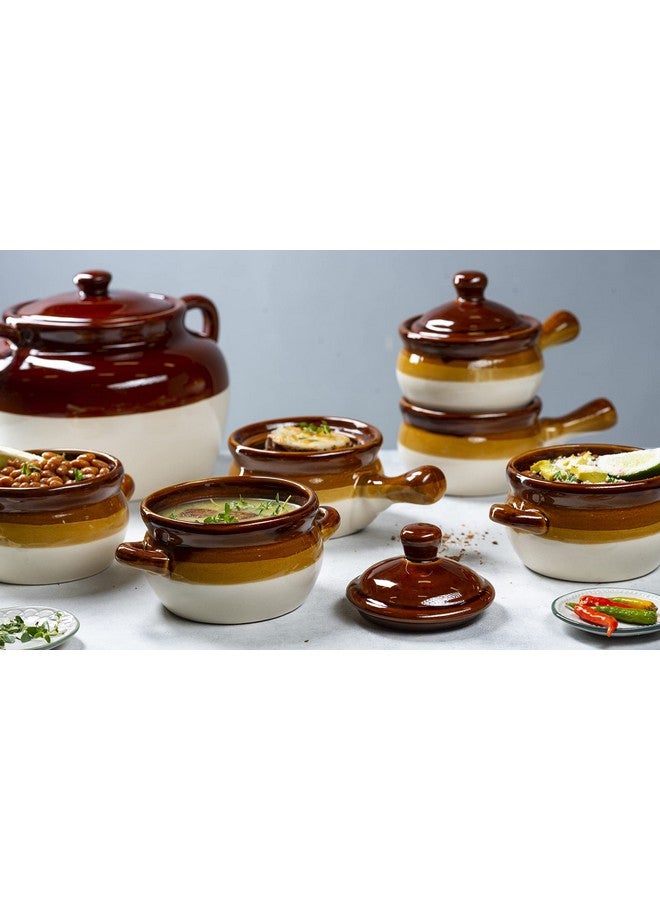 Kook وعاء شوربة البصل، من كوك، شوربة البصل الفرنسية، أوعية آمنة للاستخدام في الفرن، أكواب شوربة، خزف، مقابض، حجرية، آمنة في غسالة الصحون، الميكروويف، الفرن والشواء سعة قياسية 16 أونصة وسعة كاملة 18 أونصة - Image 4