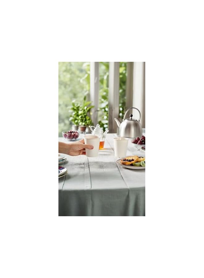 S-TOP White Paper Cups - good for Tea, Water, and Coffee,Versatile Cups for Hot and Cold Beverages(250ml,50 Pcs) - Image 4