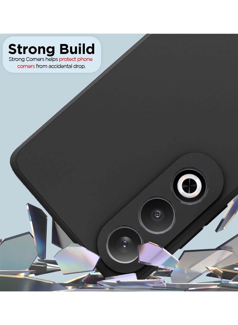 Wtech OnePlus Nord CE4 5G 2024 Premium Liquid Silicone Case Cover - Black - Image 3